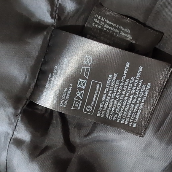 H&M Black Fitted Single Button Blazer - Picture 7 of 10